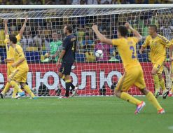 Players of the national soccer team of Ukraine