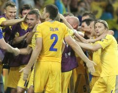 Players of the national soccer team of Ukraine