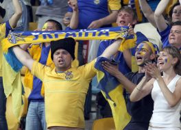 Fans of the Ukrainian national football team