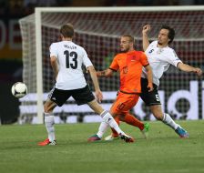 Wesley Sneijder, Mats Hummels and Thomas Muller