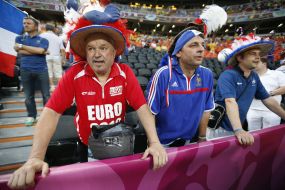 Fans of the team of France 