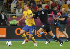 Zlatan Ibrahimovic and Joleon Lescott