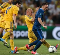 Serhiy Nazarenko and Franck Ribery