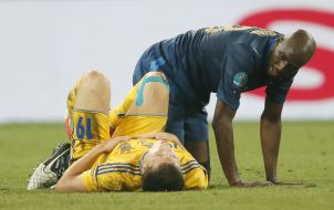 Yevhen Konoplyanka and Alou Diarra