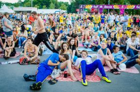Fans of the Ukrainian national football team