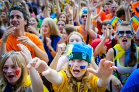 Fan of the Ukrainian national football team