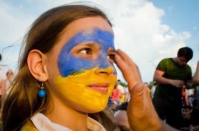 Fan of the Ukrainian national football team