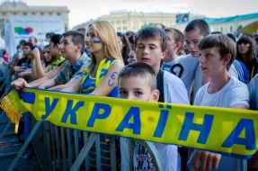 Fan of the Ukrainian national football team