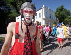 Participant of the street festival