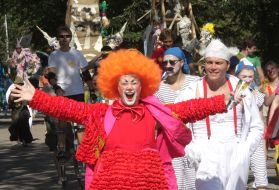 Participant of the street festival