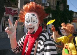 Participant of the street festival