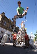 Participants of the street festival