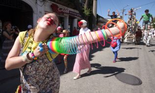 Participant of the street festival