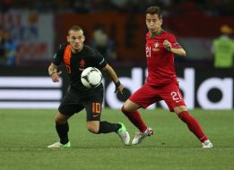 Joao Pereira and Wesley Sneijder