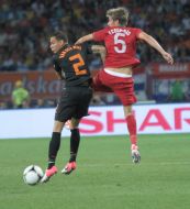 Fabio Coentrao and Gregory van der Wiel