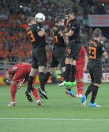 Playing moment of match