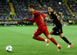Cristiano Ronaldo and Gregory van der Wiel
