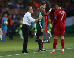 Cristiano Ronaldo and Paulo Bento