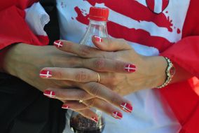 Fan of national football team of Denmark