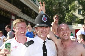 England soccer team fans