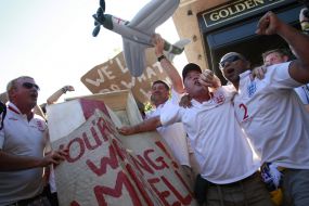 England soccer team fans