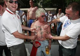 England soccer team fans