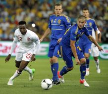 Yaroslav Rakitskiy, Oleh Gusev and Danny Welbeck