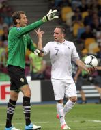 Andreas Isaksson and Franck Ribery