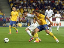 Zlatan Ibrahimovic and Mathieu Debuchy