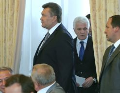 Viktor Yanukovich and Vladimir Litvin