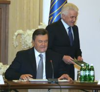 Viktor Yanukovich and Vladimir Litvin