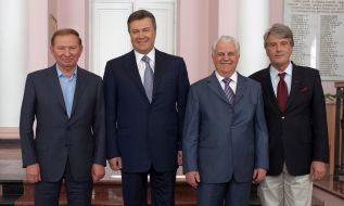 Viktor Yanukovich, Leonid Kuchma, Leonid Kravchuk and Viktor Yushchenko