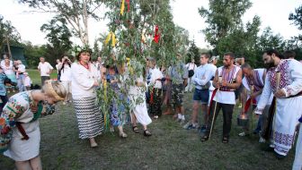 Participants of celebration of Kupala day