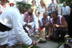 Participants of celebration of Kupala day