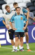 Xavi Hernandez, Sergio Ramos and Gerard Pique