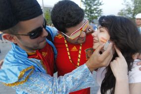 Болельщики сборной Испании