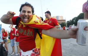 Fan of the Spanish national soccer team