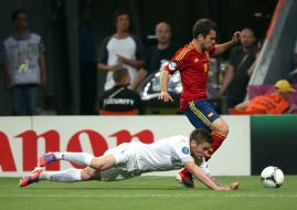 Jordi Alba and Mathieu Debuchy