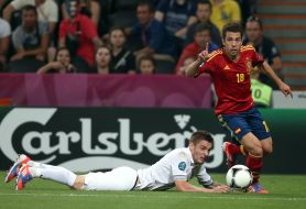 Jordi Alba and Mathieu Debuchy
