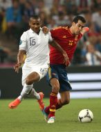 Florent Malouda and Sergio Busquets