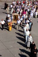 Procession with the icon of Divine Mother