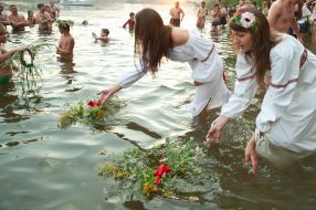 Participants of celebration of Kupala day