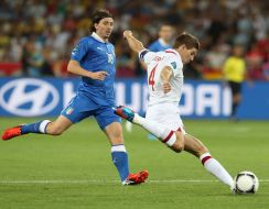 Steven Gerrard and Riccardo Montolivo