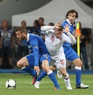 Wayne Rooney, Daniele De Rossi and Andrea Pirlo