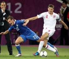 Steven Gerrard and Alessandro Diamanti