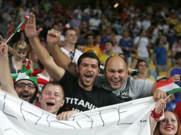 Fans of Italy national soccer team