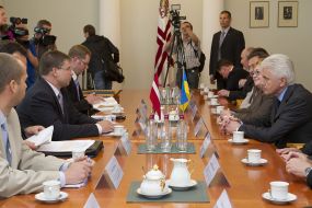 Valdis Dombrovskis and Vladimir Litvin