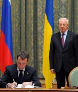 Dmitriy Medvedev and Nikolay Azarov