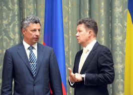 Aleksey Miller and Yuriy Boyko