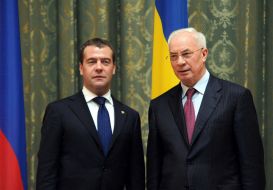 Dmitriy Medvedev and Nikolay Azarov